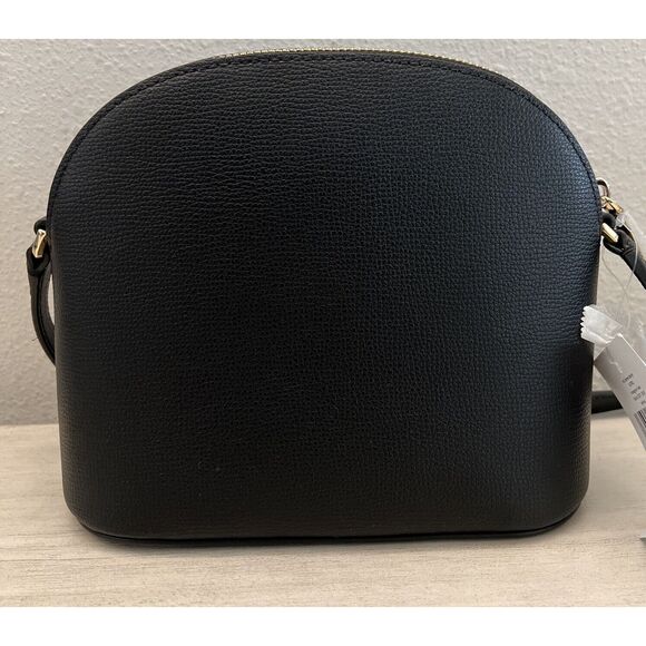Kate Spade Black Pebbled Leather Sylvia Medium Dome Crossbody NWT - Picture 4 of 12
